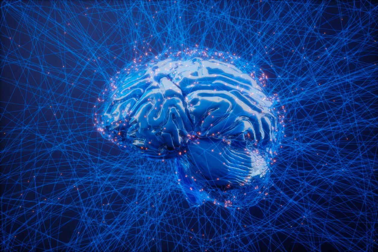 Blue mind digital brain